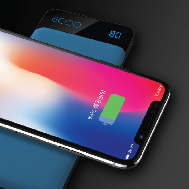 ROCK SPACE P39 WIRELESS CHARGING POWER BANK (8000MAH)