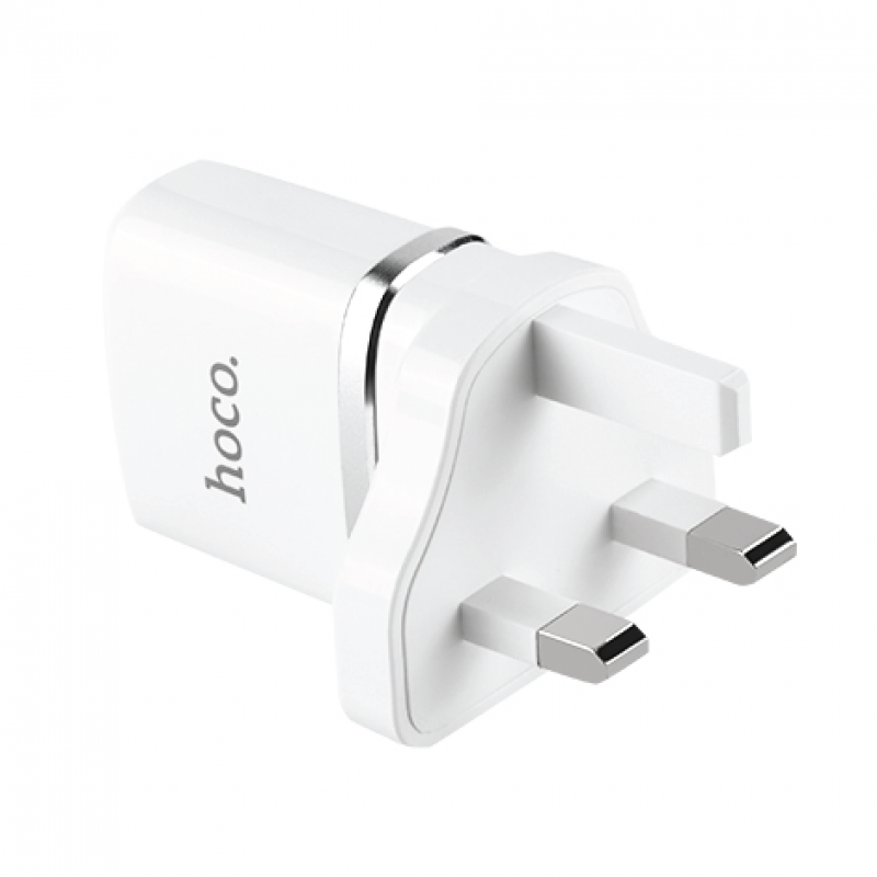 HOCO C12B SMART DUAL PORTS CHARGER SET WITH MICRO USB CABLE