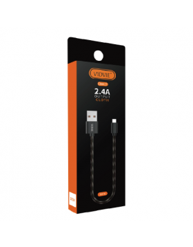 VIDVIE CB441V CLOTH MATERIAL SHORT CABLE (MICRO USB)