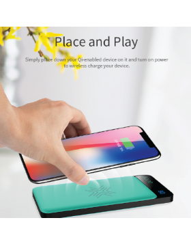 ROCK SPACE P39 WIRELESS CHARGING POWER BANK (8000MAH)