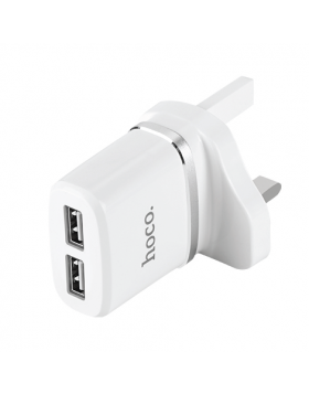 HOCO C12B SMART DUAL PORTS CHARGER SET WITH MICRO USB CABLE